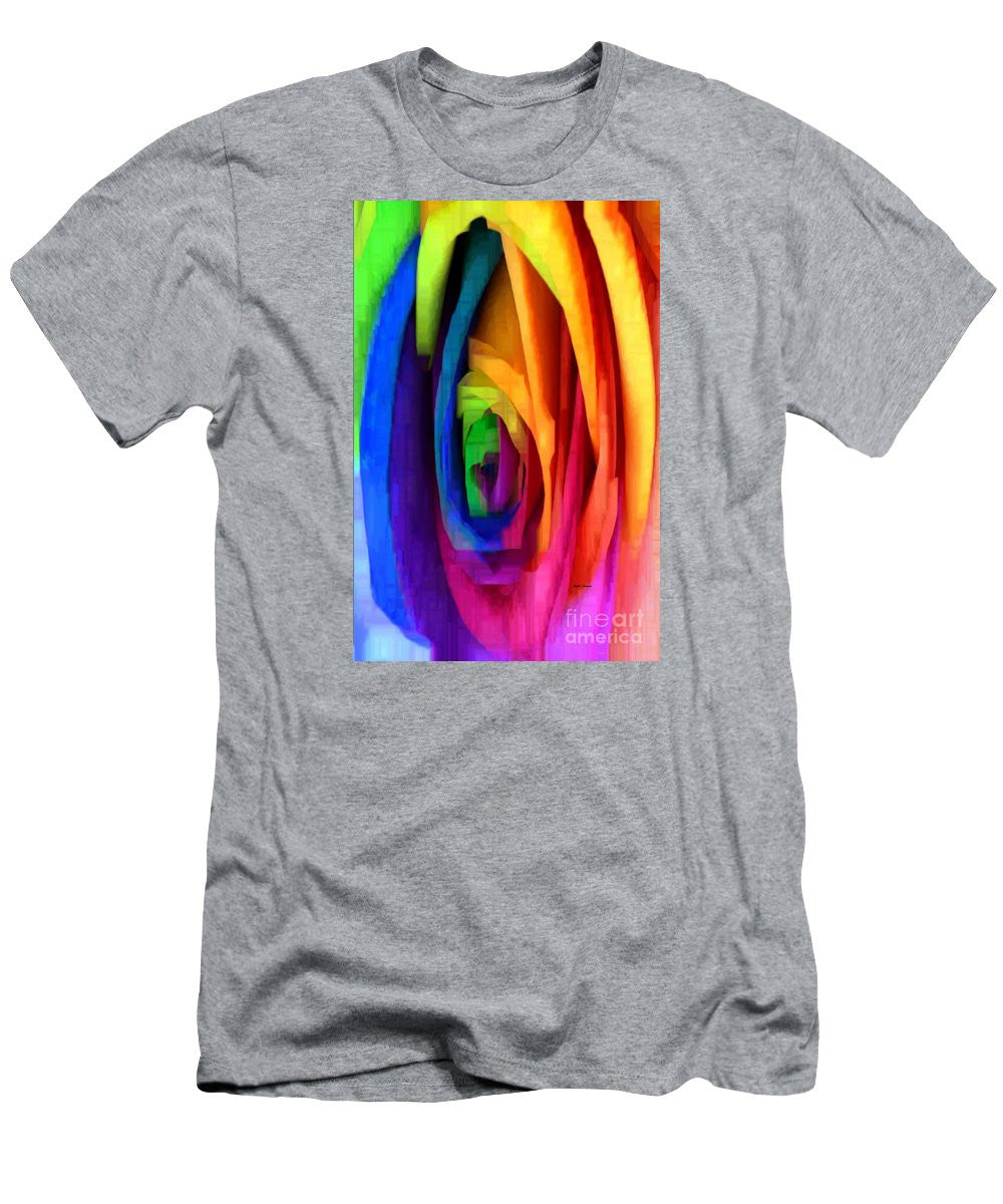 Men's T-Shirt (Slim Fit) - Rainbow Rose