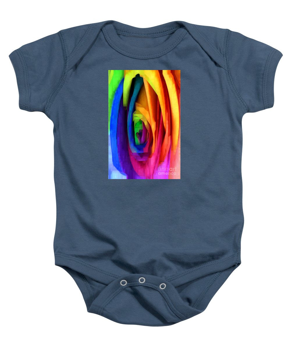 Baby Onesie - Rainbow Rose