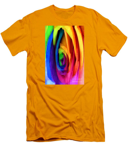 Men's T-Shirt (Slim Fit) - Rainbow Rose