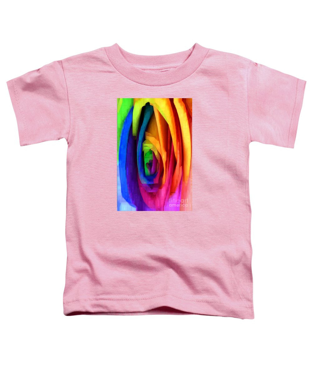 T-shirt pour tout-petits – Rose arc-en-ciel