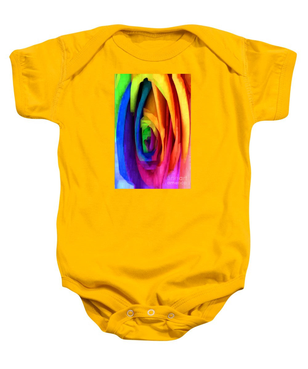 Baby Onesie - Rainbow Rose