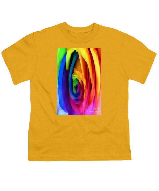 Youth T-Shirt - Rainbow Rose