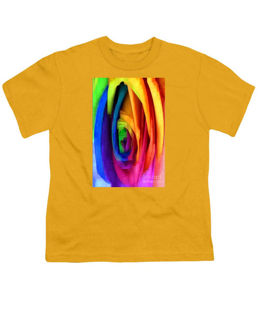 T-shirt pour jeunes - Rose arc-en-ciel