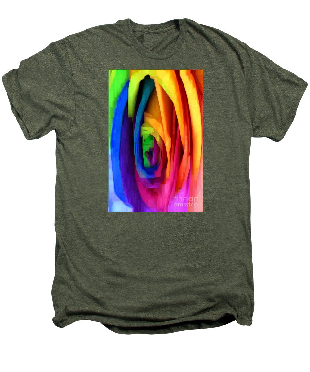 Men's Premium T-Shirt - Rainbow Rose