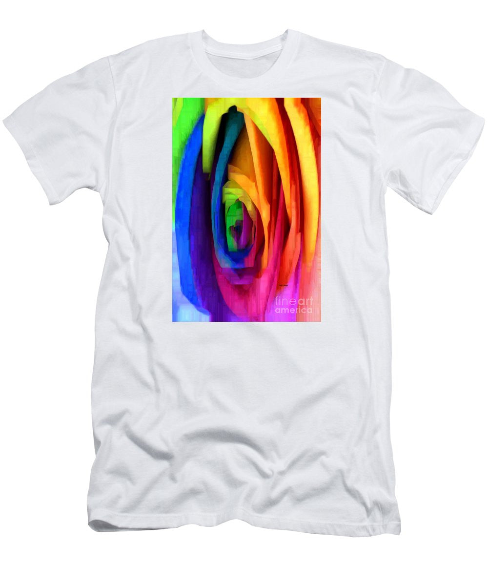 Men's T-Shirt (Slim Fit) - Rainbow Rose