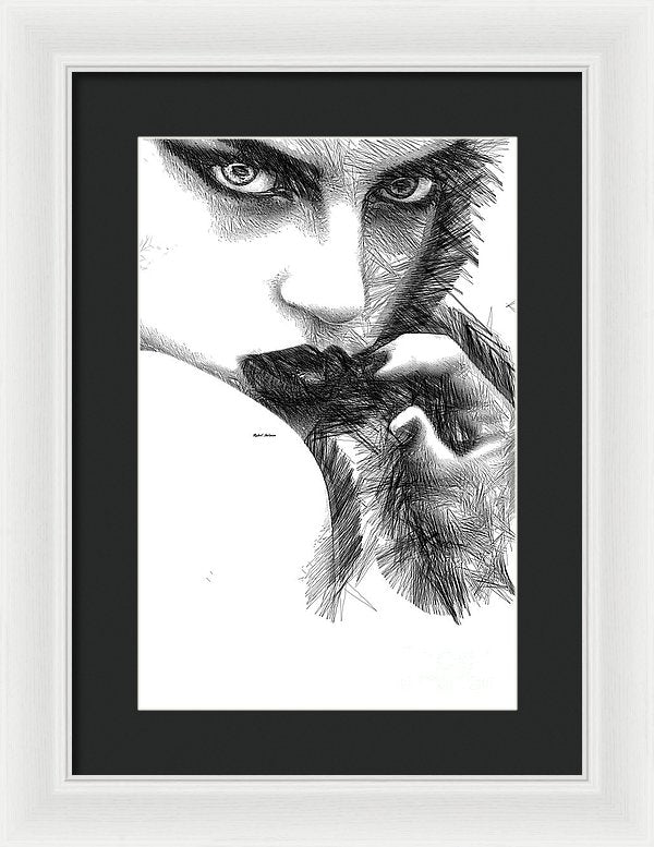 Raw Emotions 1278 - Framed Print