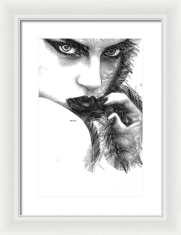 Raw Emotions 1278 - Framed Print