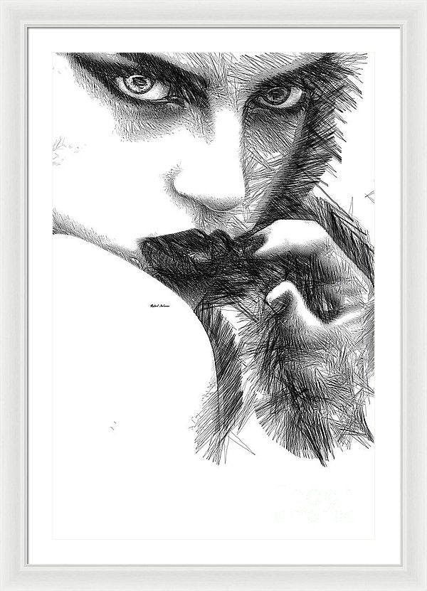 Raw Emotions 1278 - Framed Print