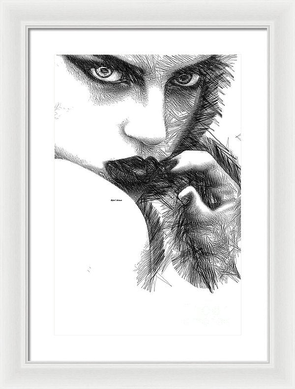 Raw Emotions 1278 - Framed Print