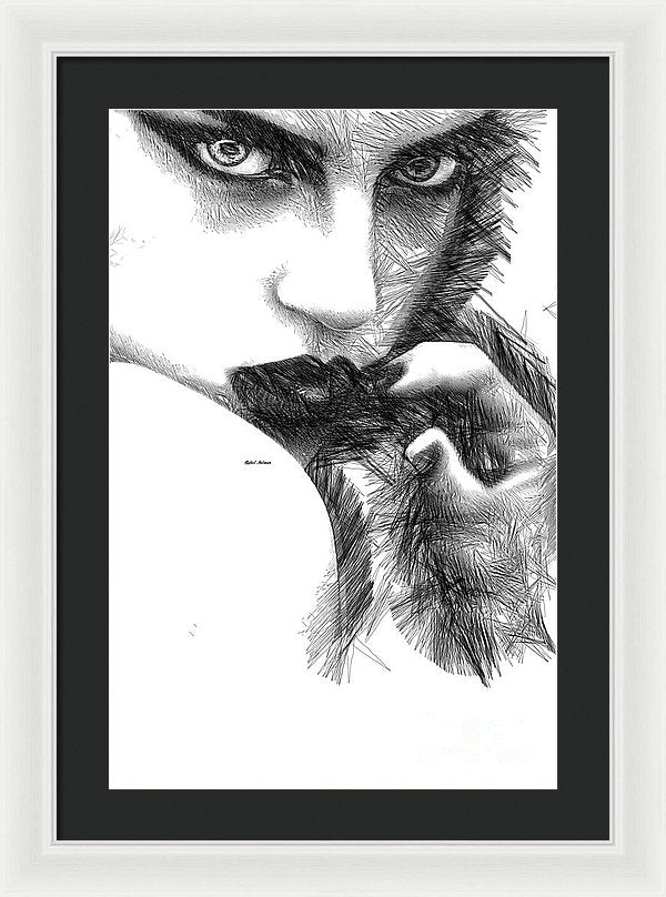 Raw Emotions 1278 - Framed Print