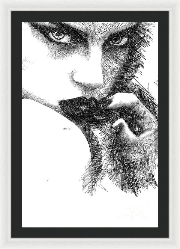 Raw Emotions 1278 - Framed Print