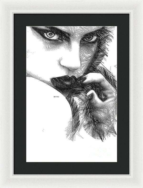 Raw Emotions 1278 - Framed Print