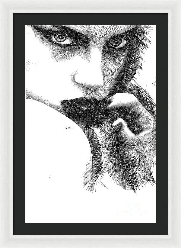 Raw Emotions 1278 - Framed Print