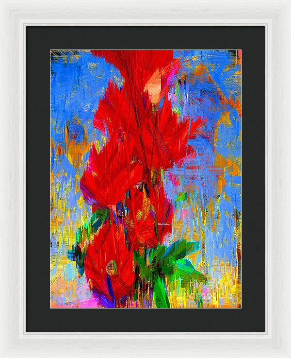 Framed Print - Red Bouquet