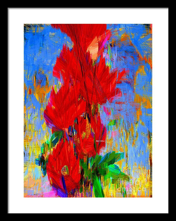 Framed Print - Red Bouquet