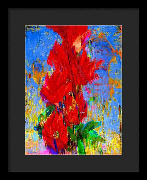 Framed Print - Red Bouquet