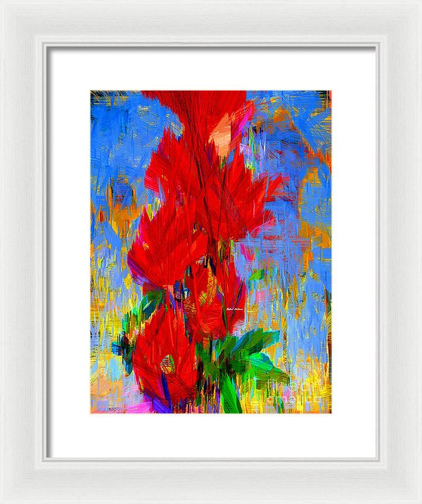 Framed Print - Red Bouquet