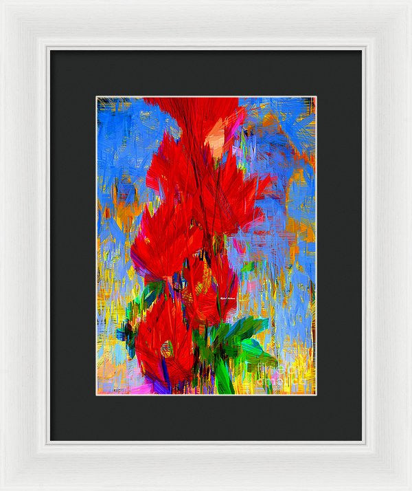 Framed Print - Red Bouquet