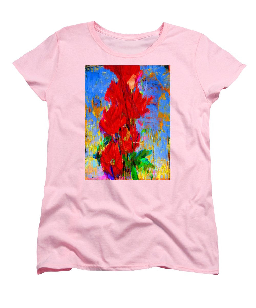 Women's T-Shirt (Standard Cut) - Red Bouquet