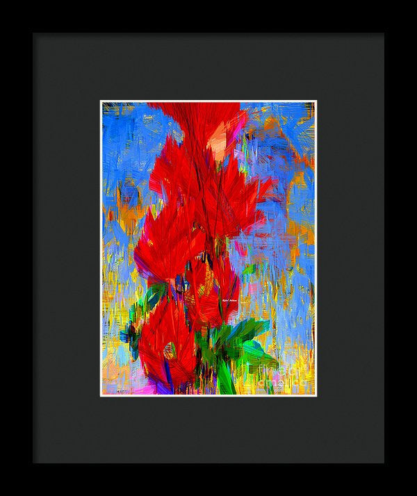 Framed Print - Red Bouquet