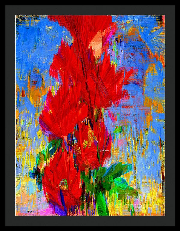 Framed Print - Red Bouquet