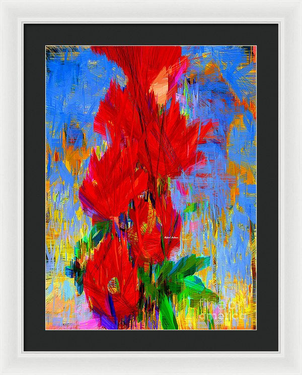 Framed Print - Red Bouquet