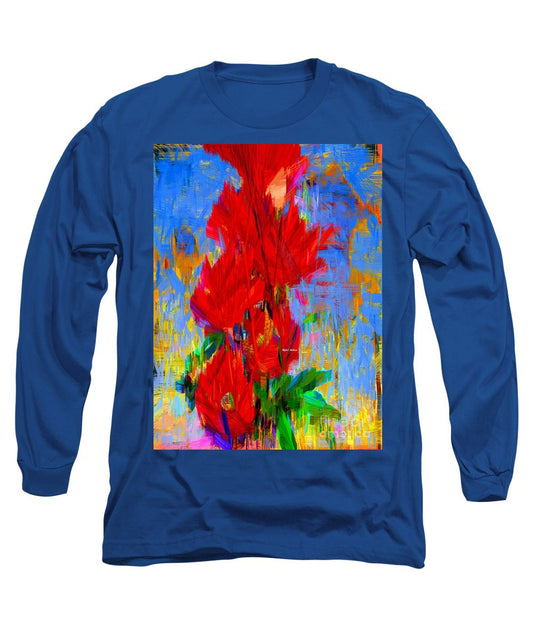 Long Sleeve T-Shirt - Red Bouquet