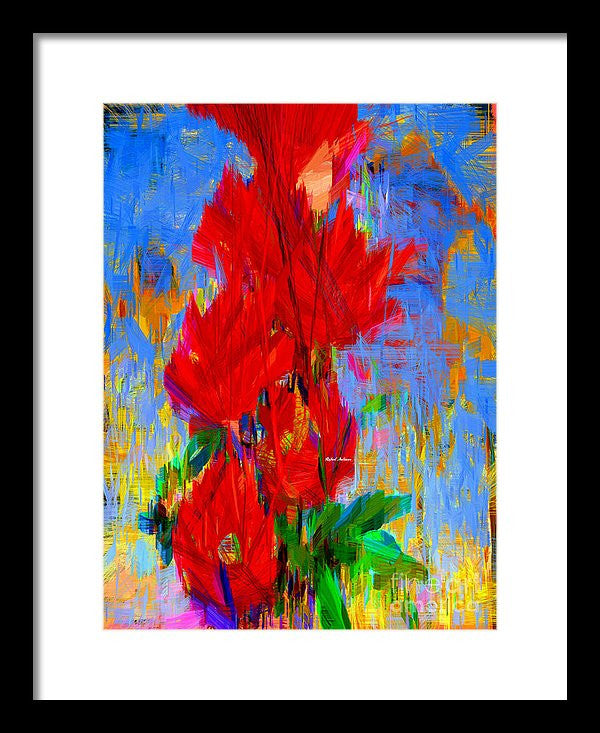 Framed Print - Red Bouquet