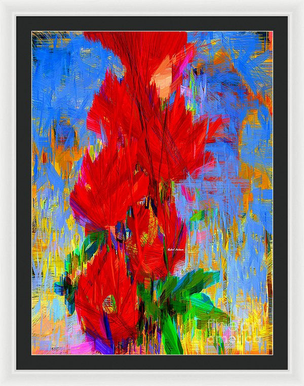 Framed Print - Red Bouquet