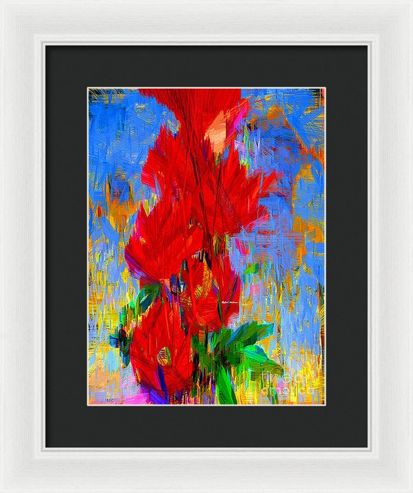 Framed Print - Red Bouquet