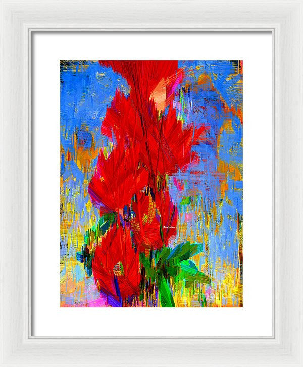 Framed Print - Red Bouquet