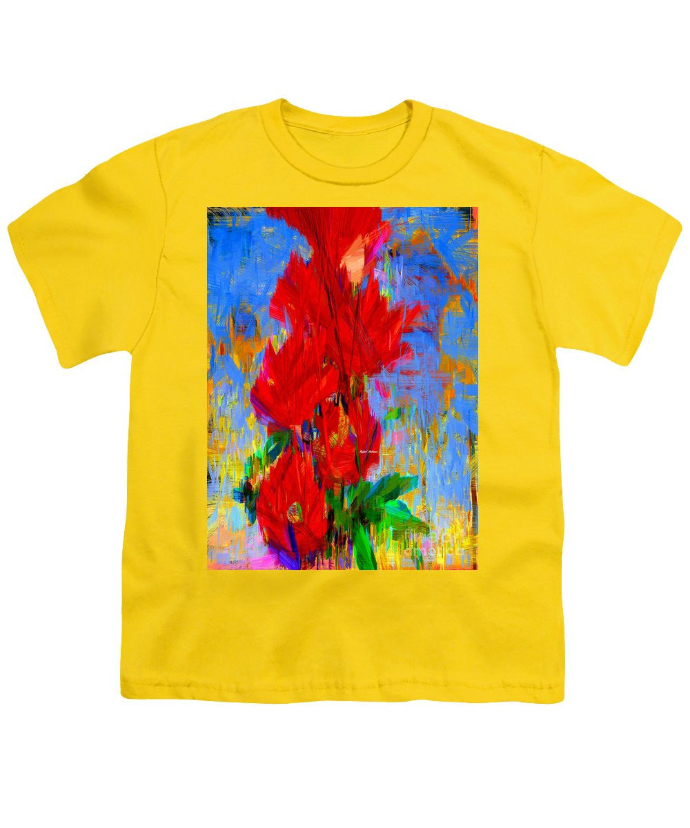 T-shirt pour jeunes - Bouquet rouge