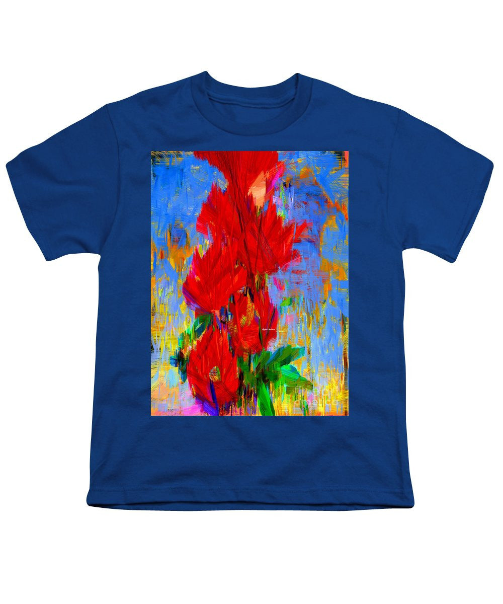 T-shirt pour jeunes - Bouquet rouge