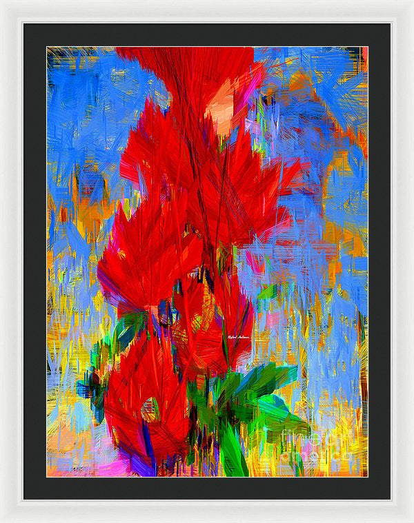 Framed Print - Red Bouquet