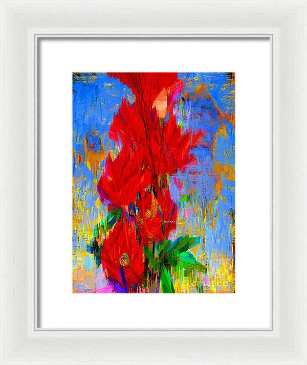 Framed Print - Red Bouquet