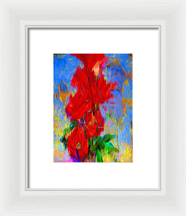 Framed Print - Red Bouquet