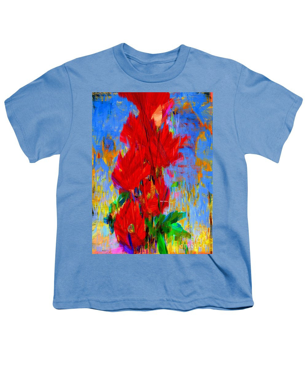 T-shirt pour jeunes - Bouquet rouge