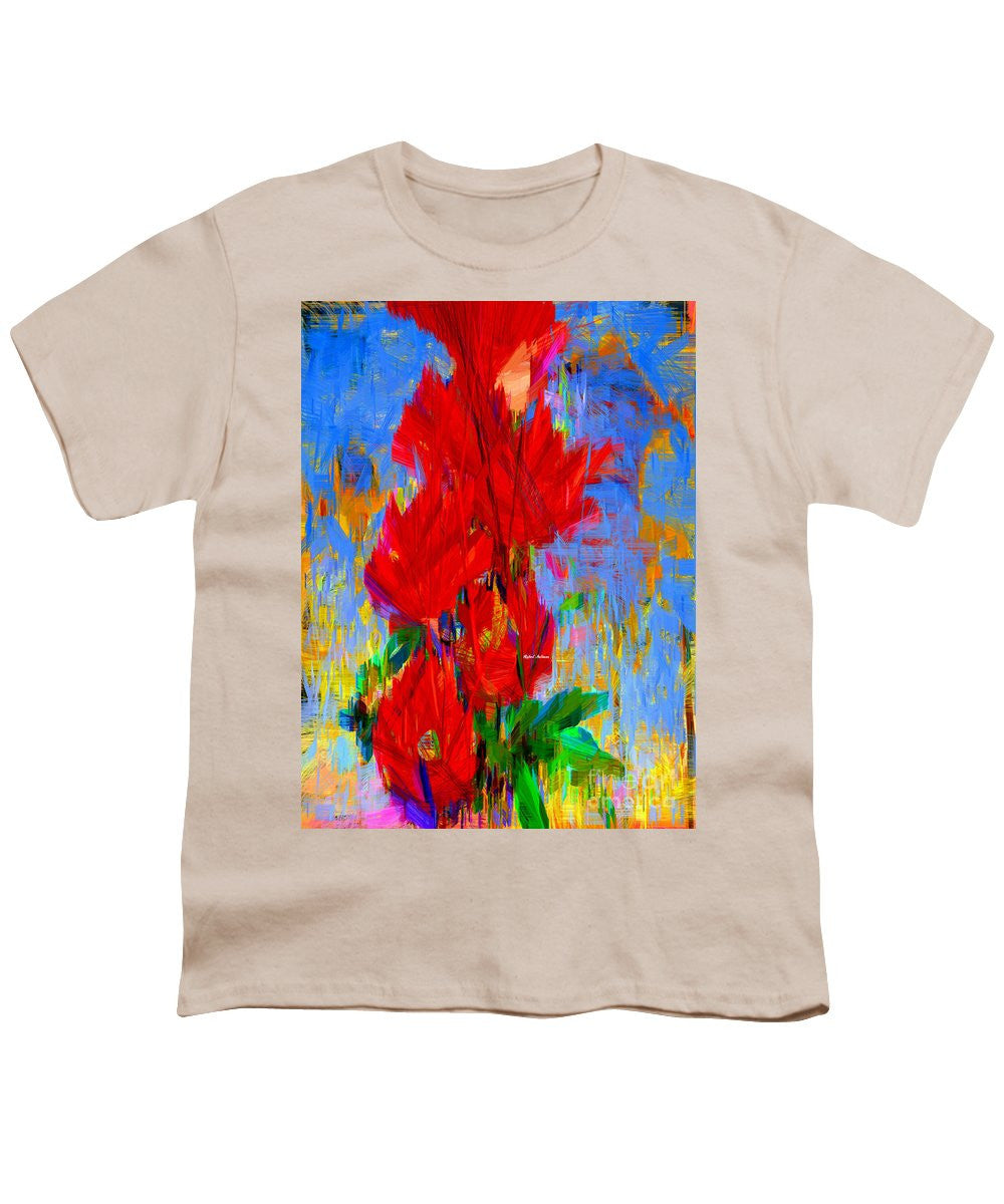 T-shirt pour jeunes - Bouquet rouge