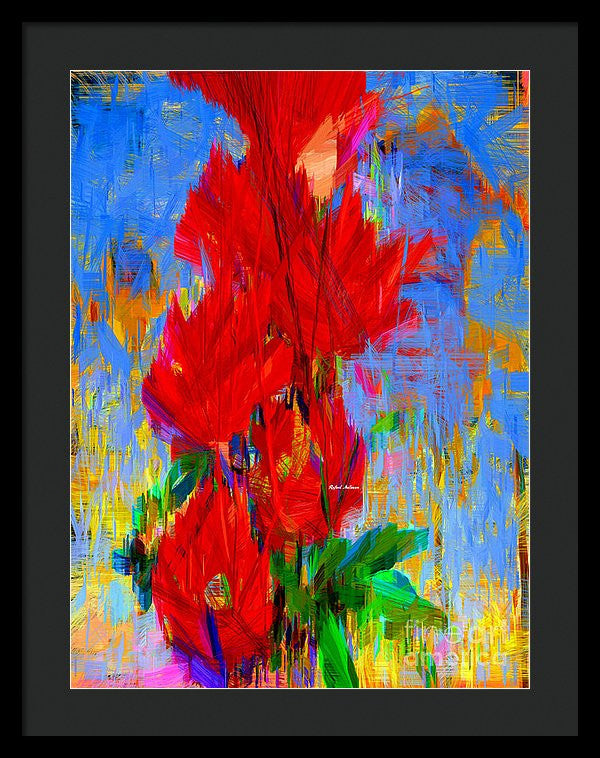 Framed Print - Red Bouquet