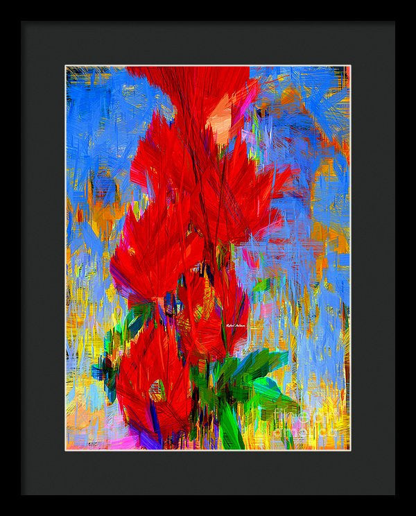 Framed Print - Red Bouquet