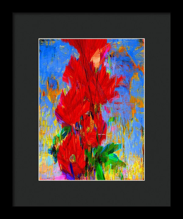 Framed Print - Red Bouquet