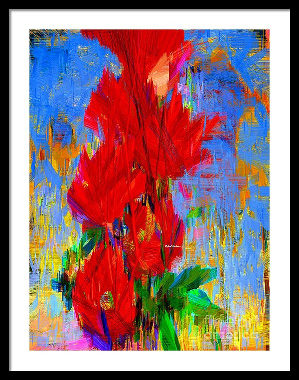 Framed Print - Red Bouquet