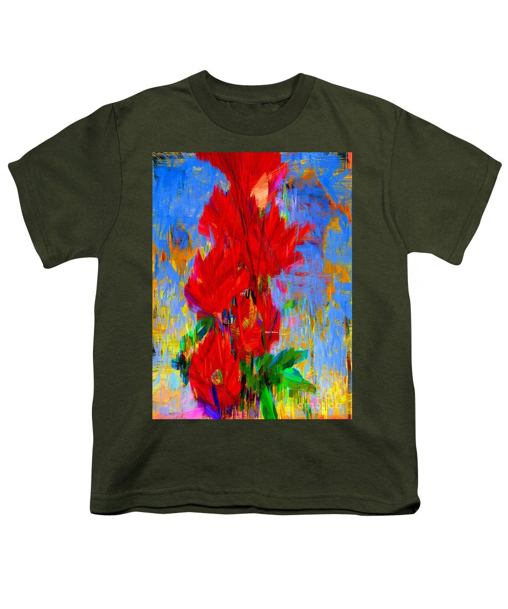 T-shirt pour jeunes - Bouquet rouge