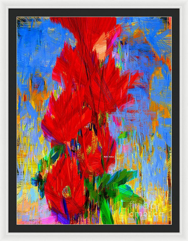 Framed Print - Red Bouquet