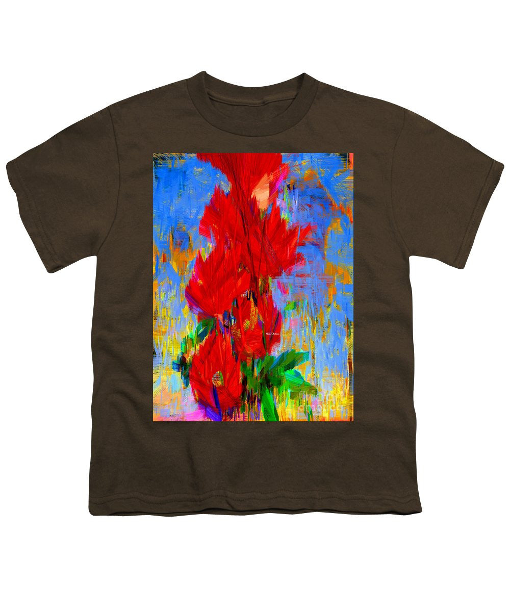 T-shirt pour jeunes - Bouquet rouge