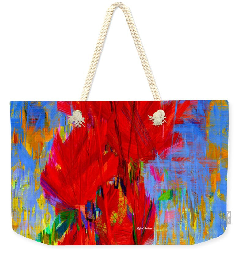 Weekender Tote Bag - Red Bouquet