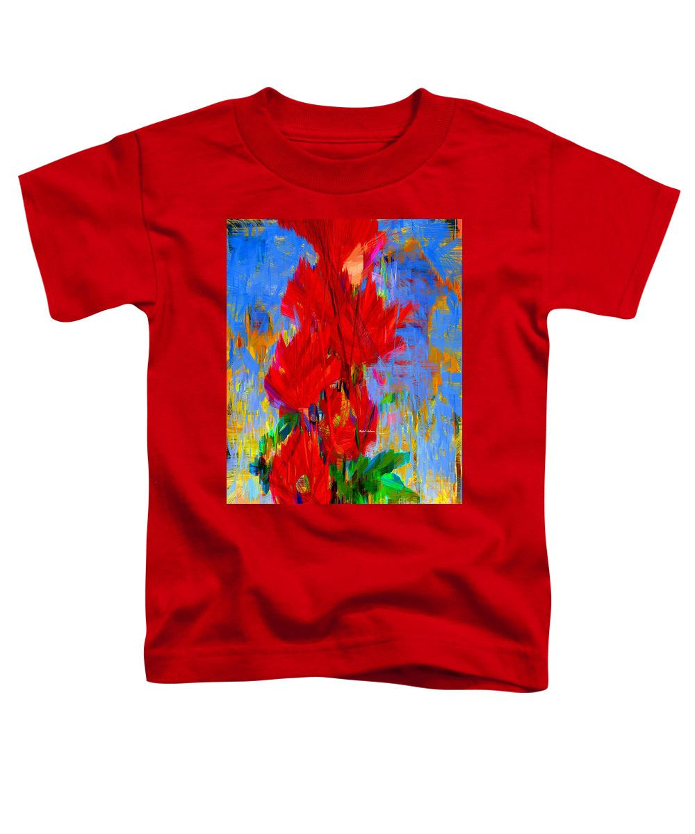 Toddler T-Shirt - Red Bouquet