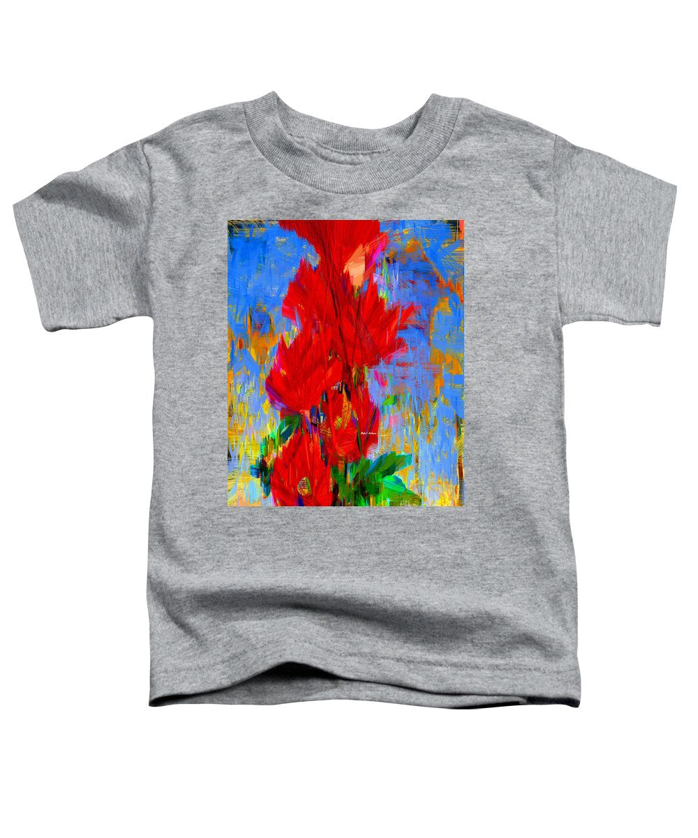 Toddler T-Shirt - Red Bouquet