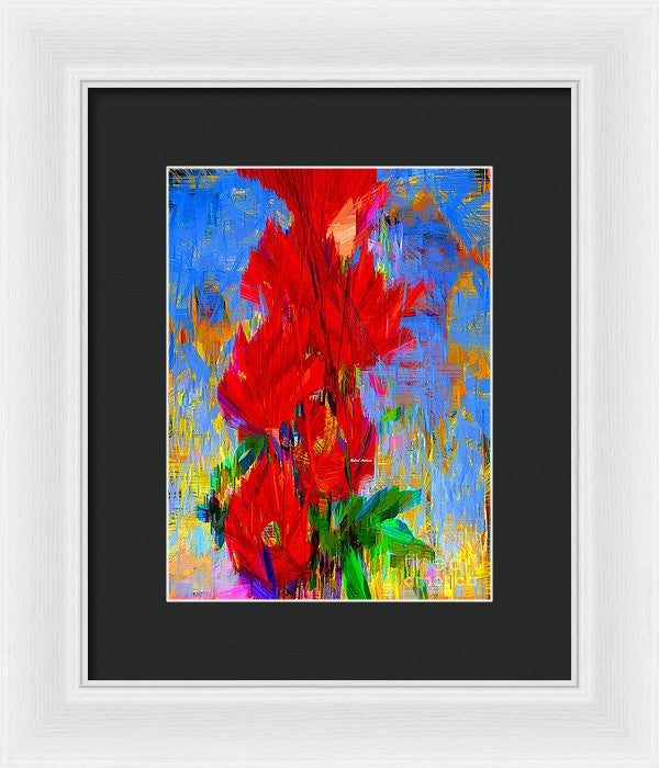 Framed Print - Red Bouquet