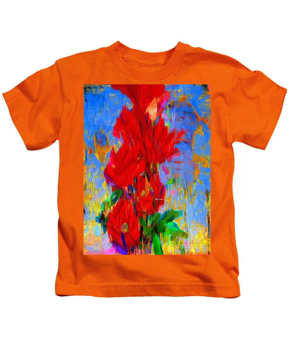 Kids T-Shirt - Red Bouquet